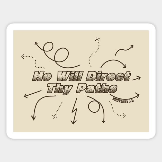 ATV/UTV OffRoad He Will Direct They Paths, Proverbs 3:6 Sticker by Terry With The Word